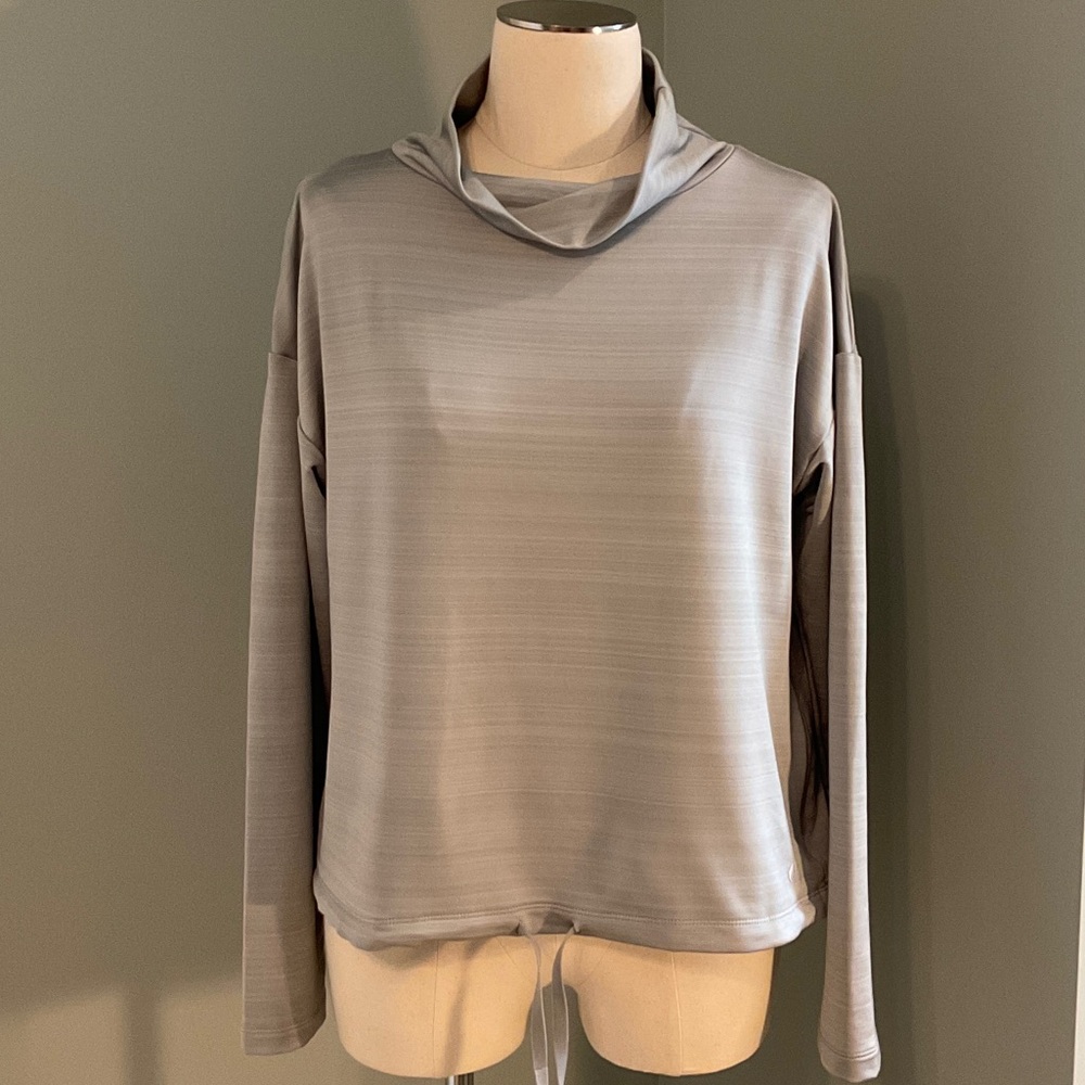 Gray Women's Cowl Neck Sweatshirt